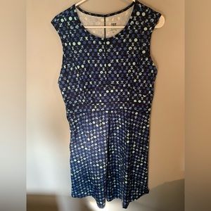 Title Nine Blue Patterned Dress